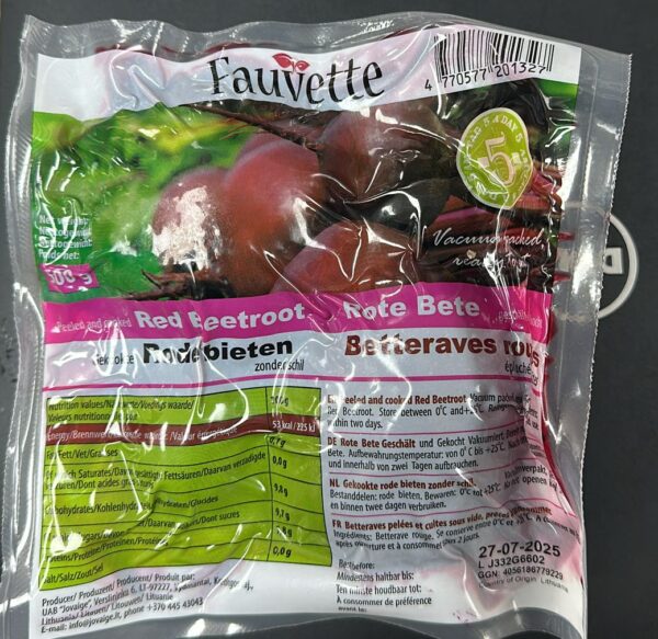 Fauvette Vacuum Packed Beetroot - Image 3