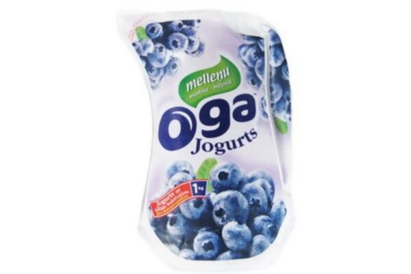 Drinking Yogurt With Plombir & Blueberry