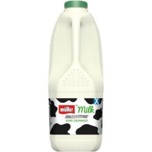 MULLER Semi Skimmed Milk 2 Lt x 12 Boxes