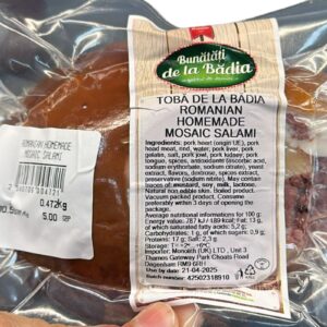 Romanian Homemade Mosaic Salami