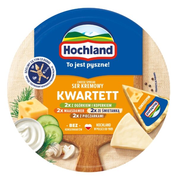Creamy Cream Cheese in Portions 180g Hochland - Image 3