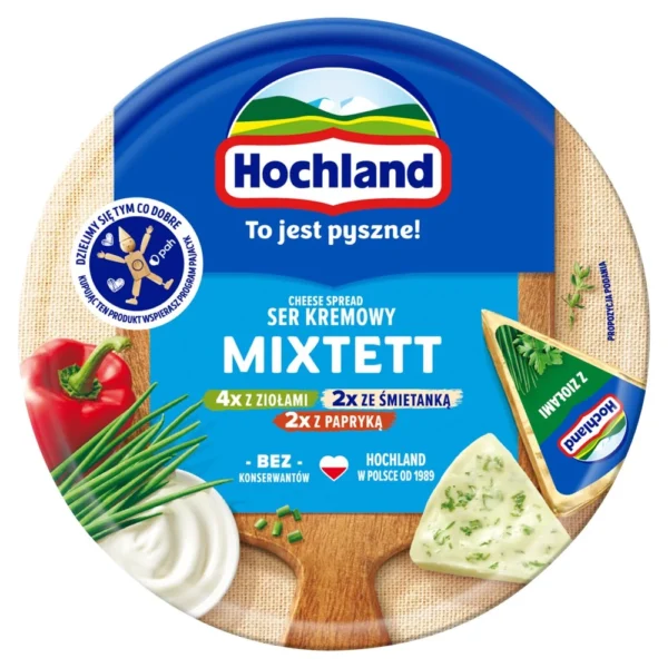 Creamy Cream Cheese in Portions 180g Hochland - Image 4