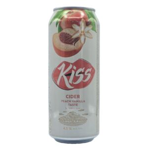 Kiss Cider peach vanilla taste