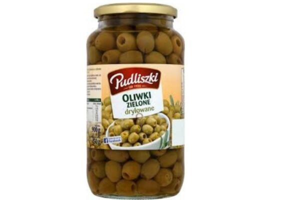 Pudliszki oliwki zielone drylowane