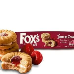 Fox’s jam’n cream raspberry & vanilla