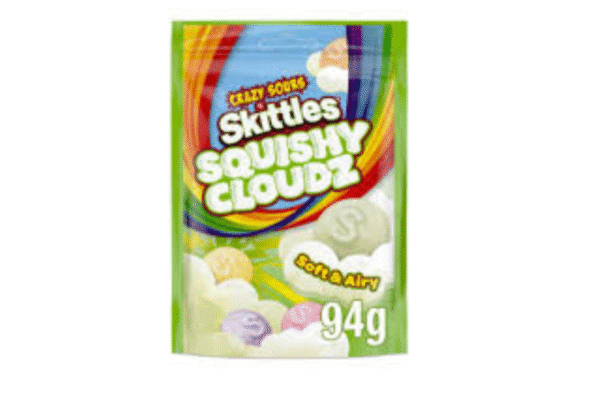Skittles squishy cloudz crazy sours