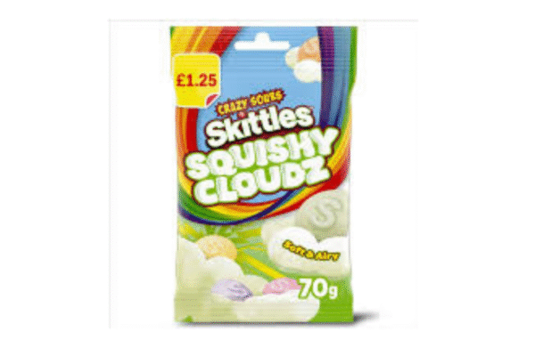 Skittles squishy cloudz fruits